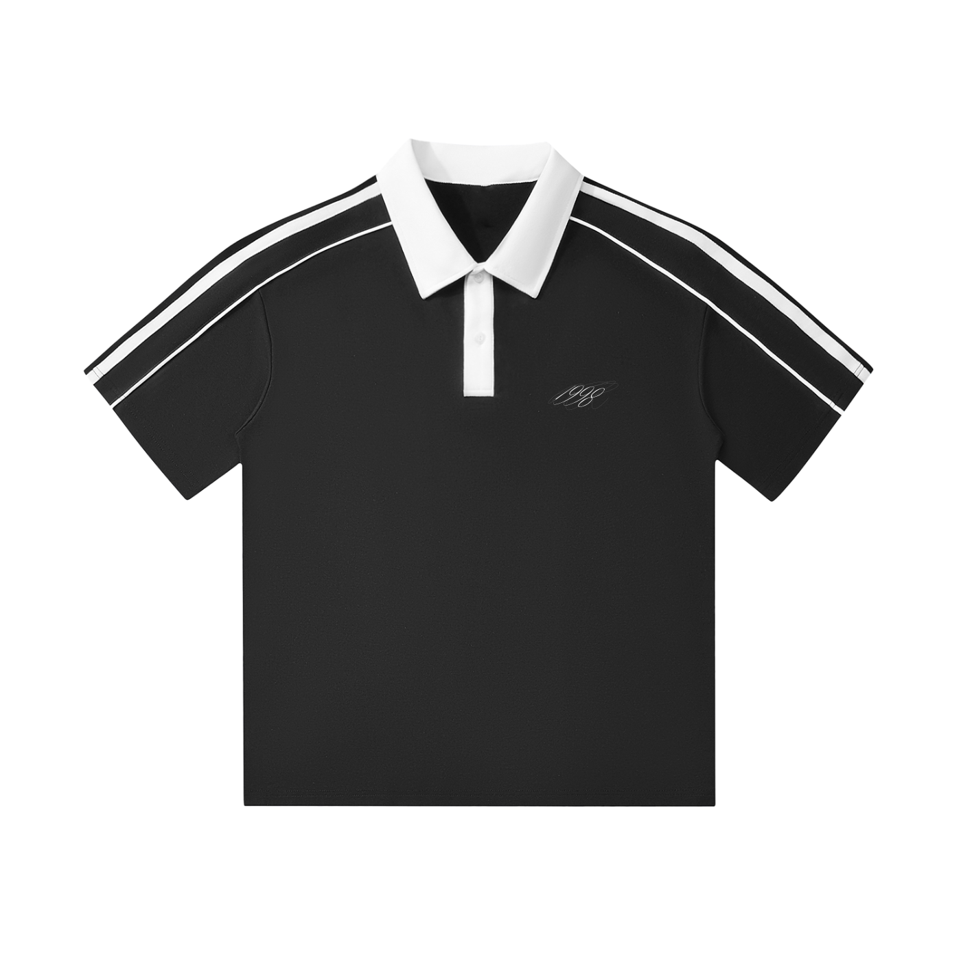 Westward Edge LeRoi Contrast Collar Short-Sleeve Polo Shirt