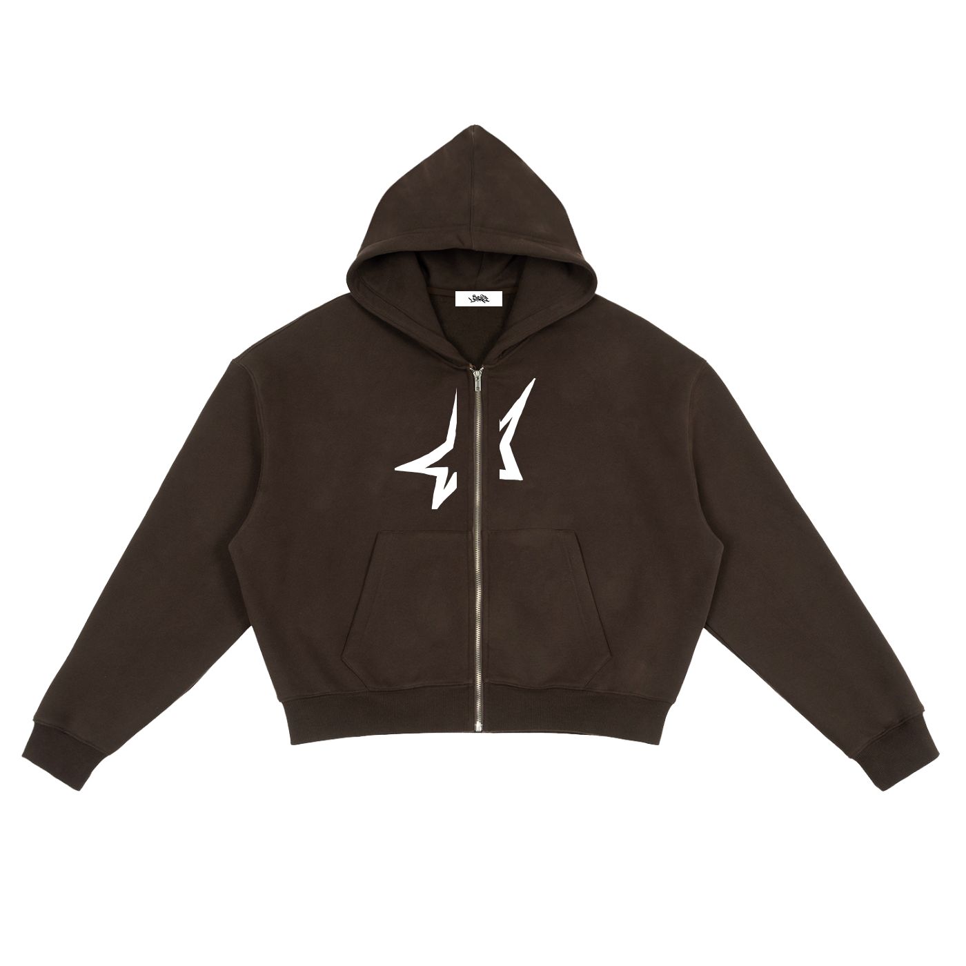 Fleece Zip-Up Boxy Hoodie