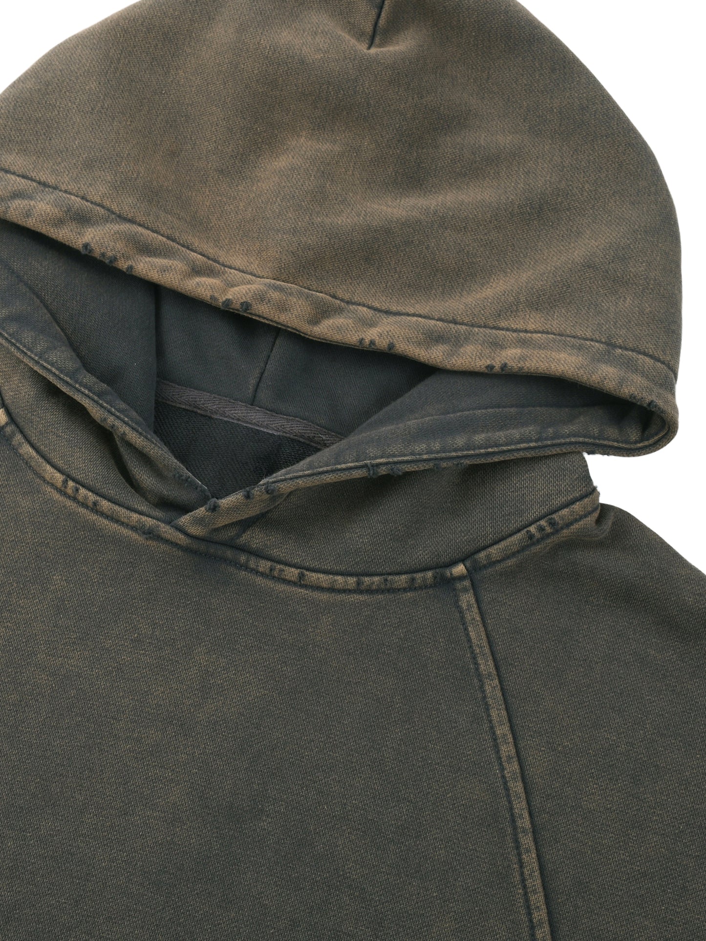 Westward Edge LeRoi Vintage Washed Frayed-Hem Hoodie